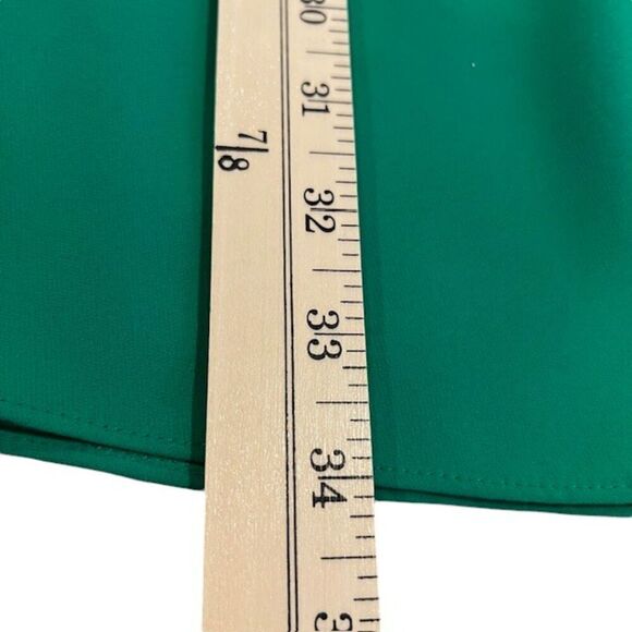 Amanda Uprichard Green Dress White Piping Open Sleeve and Back Size Small - Picture 9 of 10